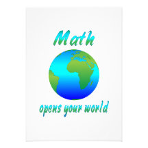Math Opens Worlds Invitation