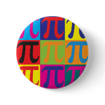 Math Pop Art Pin