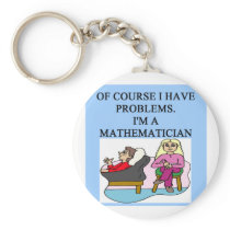MATH psychology joke Key Chain