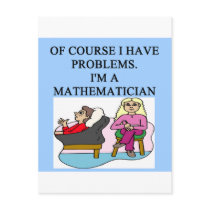 MATH psychology joke Postcard