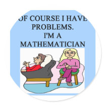 MATH psychology joke stickers