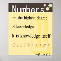 Math quote by Plato Posters