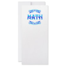 MATH rack cards