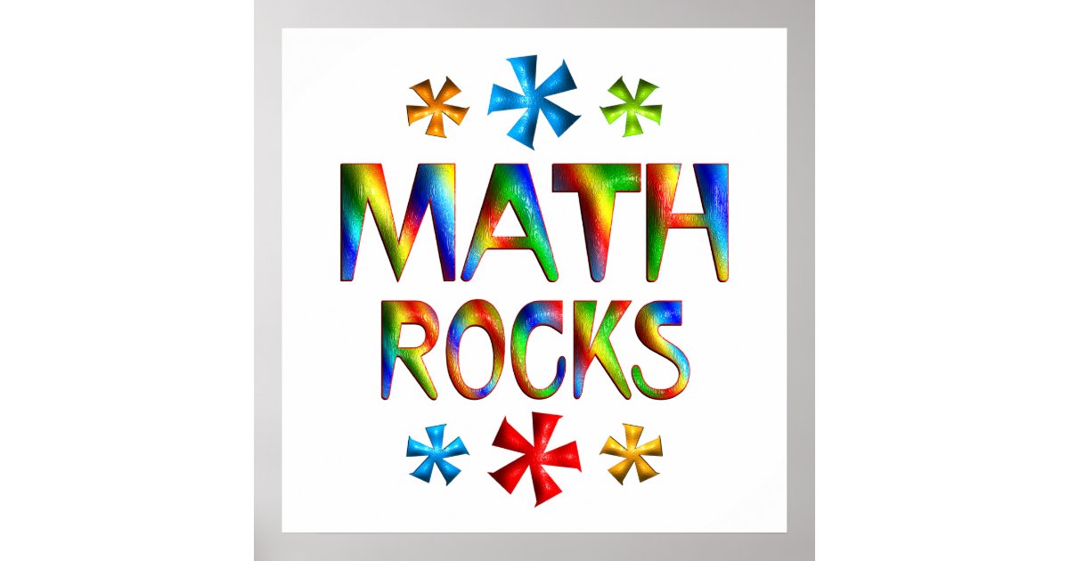 MATH ROCKS POSTER Zazzle