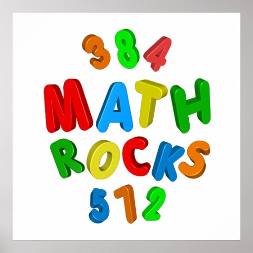 MATH ROCKS POSTER Zazzle
