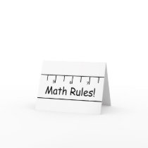 Math Rules! cards