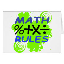Math Rules Cards