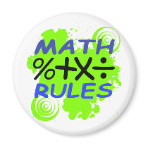 Math Rules magnets