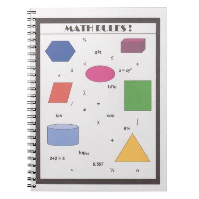 Math Rules! Spiral Notebook