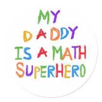 Math Superhero stickers