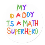 Math Superhero stickers