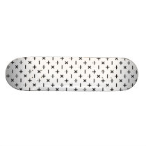 Math Symbols - Black and White Skateboard Decks