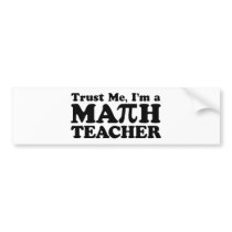 Math Teacher Bumper Sticker