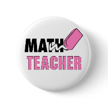 Math Teacher Button