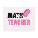 Math Teacher Card postcards by cooltees Math Teacher Card postcards