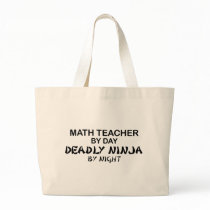 Math Teacher Deadly Ninja by Night Canvas Bag