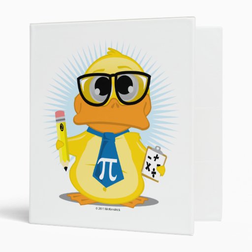 Math Teacher Duck Binder Zazzle