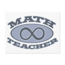 Math Teacher Infinity postcards