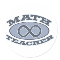 Math Teacher Infinity stickers