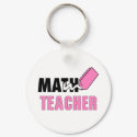 Math Teacher Keyring keychains by cooltees Math Teacher Keyring keychains