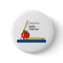 Math Teacher (Notebook) buttons by LushLaundry Math Teacher (Notebook) buttons