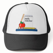 Math Teacher (Notebook) hats by LushLaundry Math Teacher (Notebook) hats