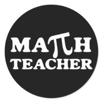 Math Teacher PI Stickers