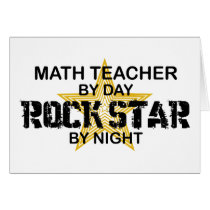 Math Teacher Rock Star Cards