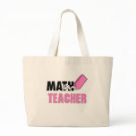 Math Teacher Tote Canvas Bags