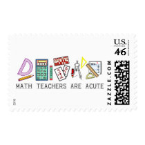Math Teachers Are Acute postage by LushLaundry Math Teachers Are Acute postage