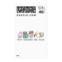 Math Teachers Are Acute postage by LushLaundry Math Teachers Are Acute postage