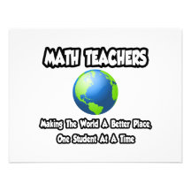 Math Teachers...Making the World a Better Place Invitation