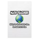 Math Teachers...Making the World a Better Place Stationery Design