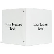 Math Teachers Rock! binders