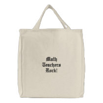 Math Teachers Rock! Canvas Bags