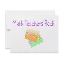 Math Teachers Rock invitations by TeeZazzle Math Teachers Rock invitations