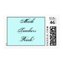 Math Teachers Rock! Postage