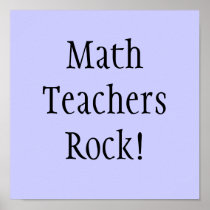 Math Teachers Rock! Print