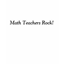 Math Teachers Rock! t-shirts