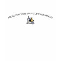Math Teachers Solve Life's Problems t-shirts