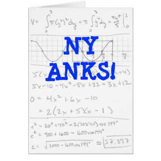 Thank You Math Teacher Cards | Zazzle