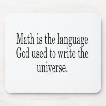 Math - The Language of God Mousepads