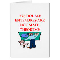 MATH theorems Greeting Card
