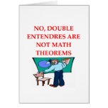 MATH theorems Greeting Card