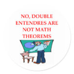 MATH theorems Round Sticker