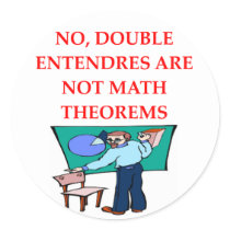 MATH theorems Round Sticker
