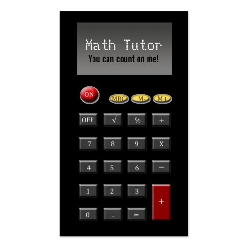 Math Tutor Business Cards | Zazzle