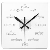 Math Wall Clock at Zazzle