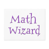 Math Wizard Post Card