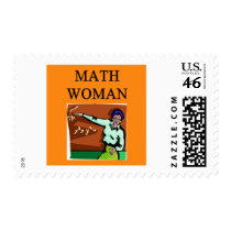 MATH WOMAN postage